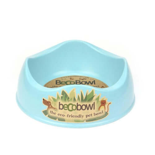 Beco Pets Recycled Bamboo Dog Bowl – Blue