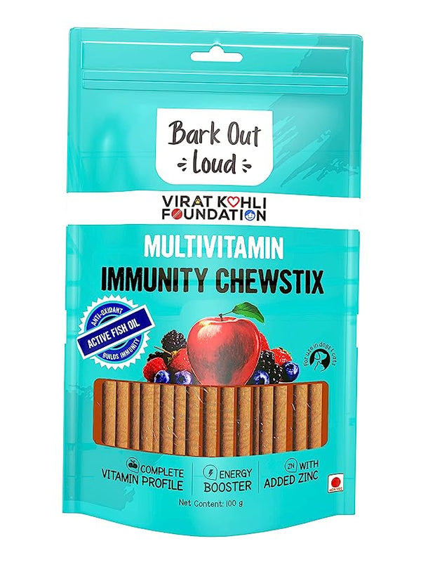 Bark Out Loud Chicken Immunity Chewsticks Multivitamin Dog Treats