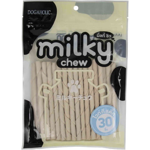 Dogaholic Milky Chew Dog Treats- Stick Style (30 Pieces)