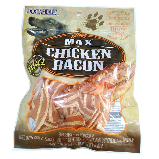 Dogaholic Max Chicken Bacon Strips- (130 gm)