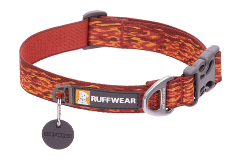 Ruffwear Flat Out Ember Distortion Dog Collar