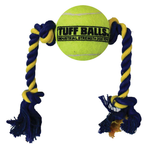 Petsport Tuff Ball Tug Toy (14″ Rope with 2.5″ Ball)