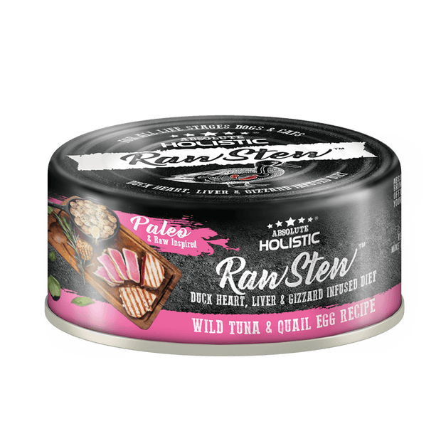 Absolute Holistic RawStew-Wild Tuna & Quail Egg Recipe (80gms)