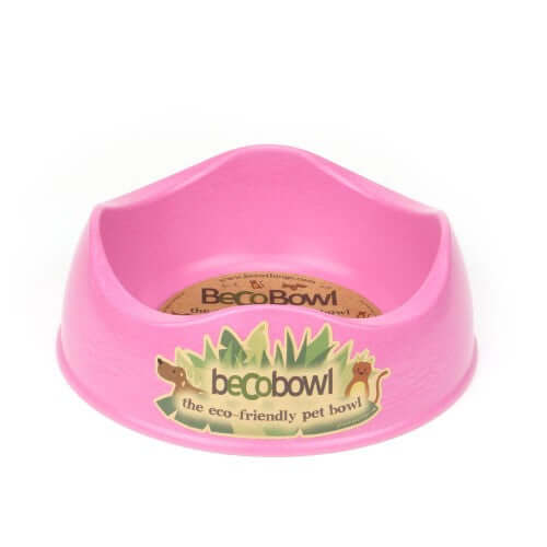 Beco Pets Recycled Bamboo Dog Bowl – Pink