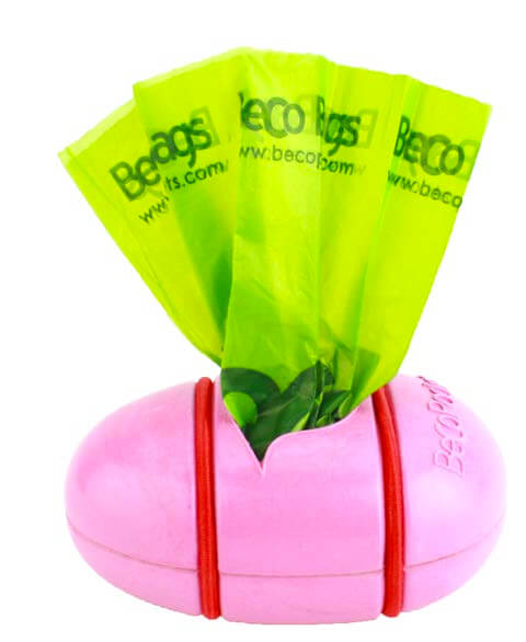 Beco Pets Recycled Bamboo Pocket Poop Bag Dispenser – Pink