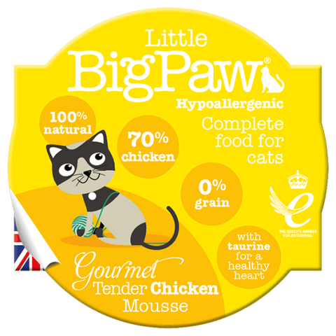 Little BigPaw Gourmet Tender Chicken Mousse For Cats (85 Gms)-Pack Of 8