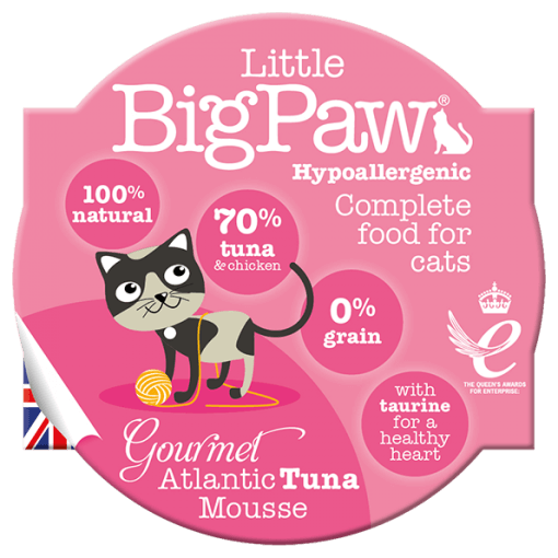 Little BigPaw Gourmet Atlantic Tuna Mousse For Cats (85 Gms)-Pack Of 8