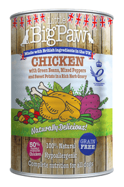 Little BigPaw Chicken with Green Beans, Mixed Peppers and Sweet Potato in a Rich Herb Gravy for Dogs (390 gms)