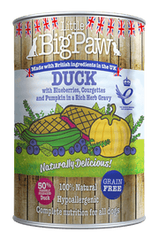 Little BigPaw Duck with Blueberries, Courgettes and Pumpkin in a Rich Herb Gravy for Dogs (390 gms)