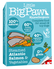 Little BigPaw Steamed Atlantic Salmon & Vegetable Terrine for Dogs (150 gms)- Pack of 7