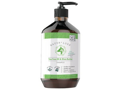 NATUR'LUXE Tea Tree Oil & Shea Butter Shampoo For Dogs - 500ml