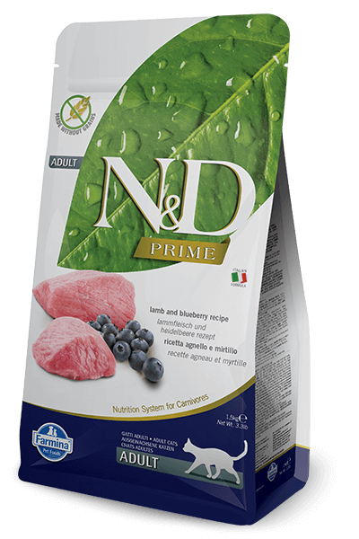 N&D Prime Grain Free Lamb & Blueberry Adult Cat Food (All Breeds)