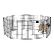 Nutra Pet High Lightweight Exercise And Play Pen- Black Powder Coated