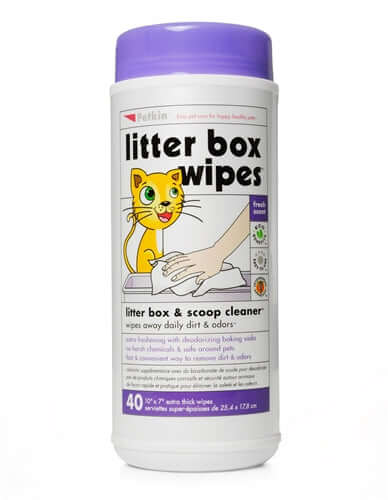 PetKin Litter Box Wipes (40 Wipes)