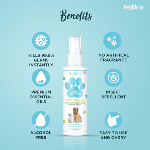Petside Instant Pet Sanitizer For Dogs & Cats  ( 100ml )
