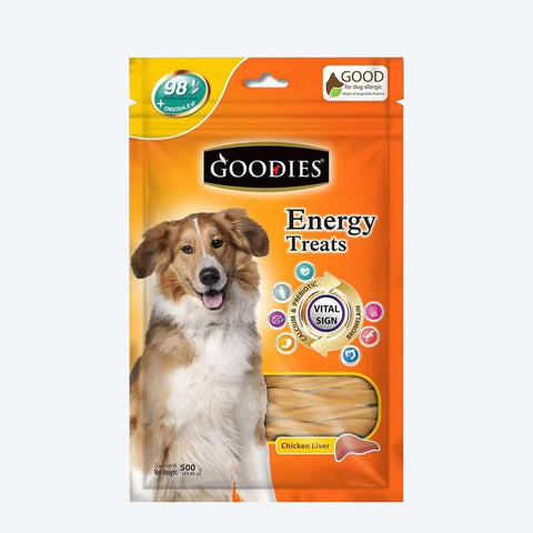 Goodies Energy Dog Treats - Chicken Liver - 500 gm