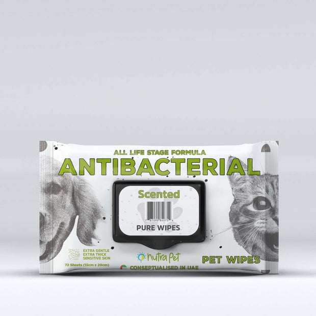 Nutrapet Scented Pet Wipes-72 Wipes