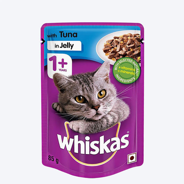 Whiskas Tuna in Jelly Adult Wet Cat Food - 85 gm