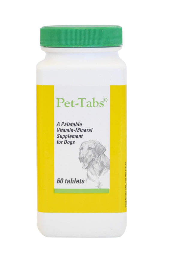 Zoetis Pet-Tabs Vitamin-Mineral Supplement For Dogs And Cats (60 Tablets)
