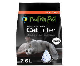 NutraPet Cat Litter Silica Gel 7.6L - Non -Scented