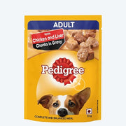 Pedigree Chicken & Liver Chunks in Gravy Adult Wet Dog Food - 70 gm