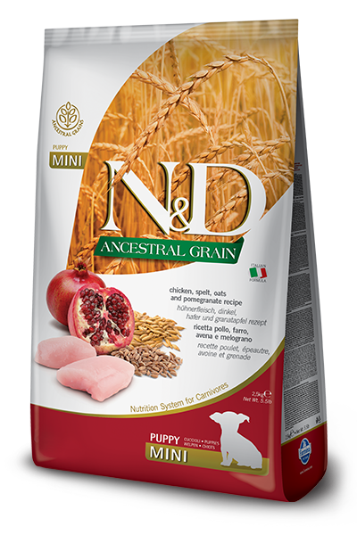 N&D Ancestral Grain Chicken & Pomegranate Puppy Mini Dog Food