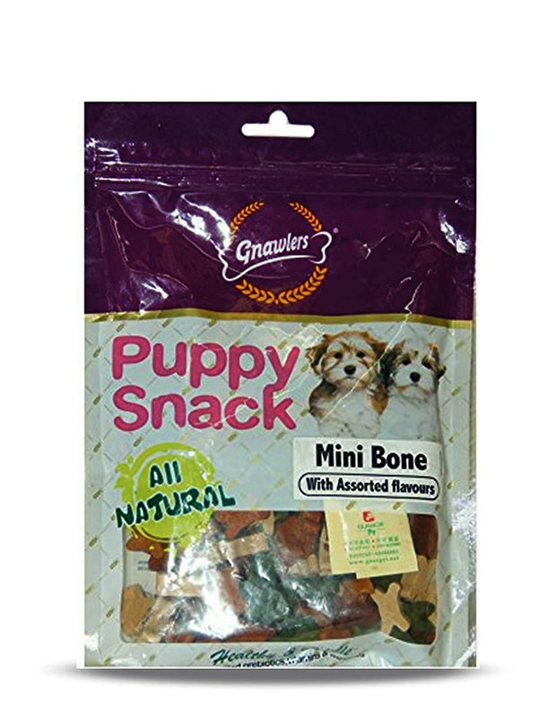 Gnawlers Puppy Snack Mini Bone Dog Treat, 250 g